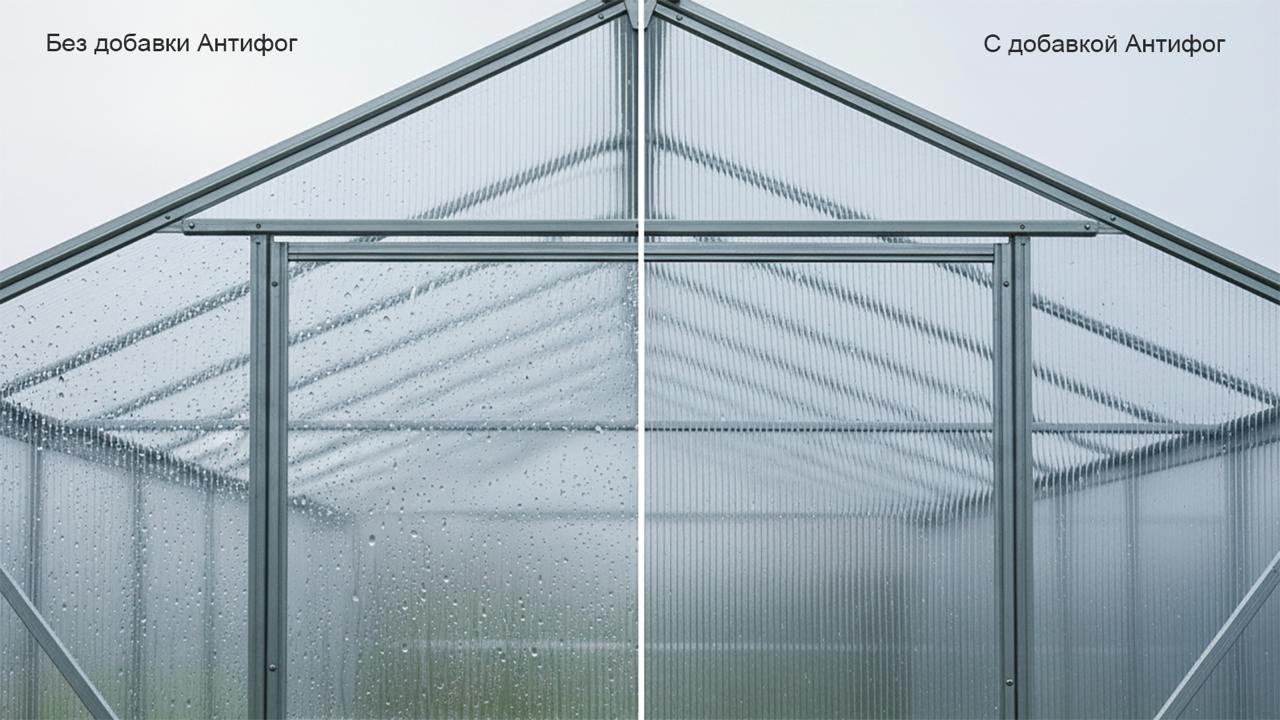 Тепличный поликарбонат GREENHOUSE с антифог