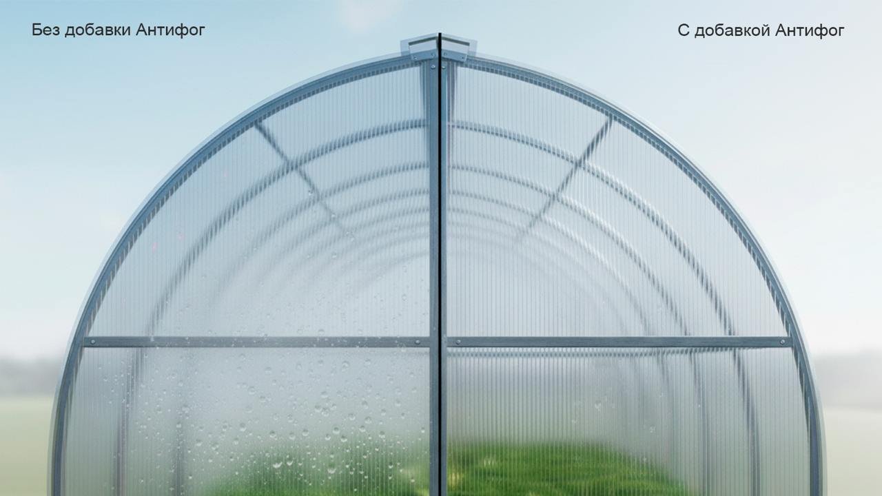 Сотовый поликарбонат с антифог